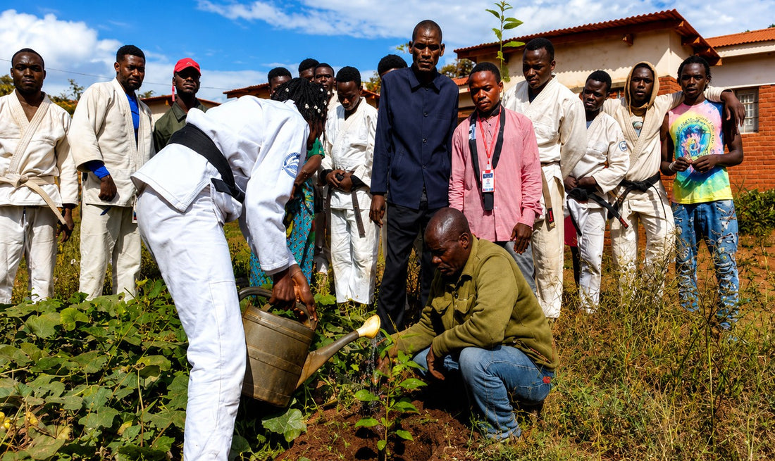 Dzaleka’s tatami day mixed judo, community and a message for the future - Image: IJF / International Judo Federation