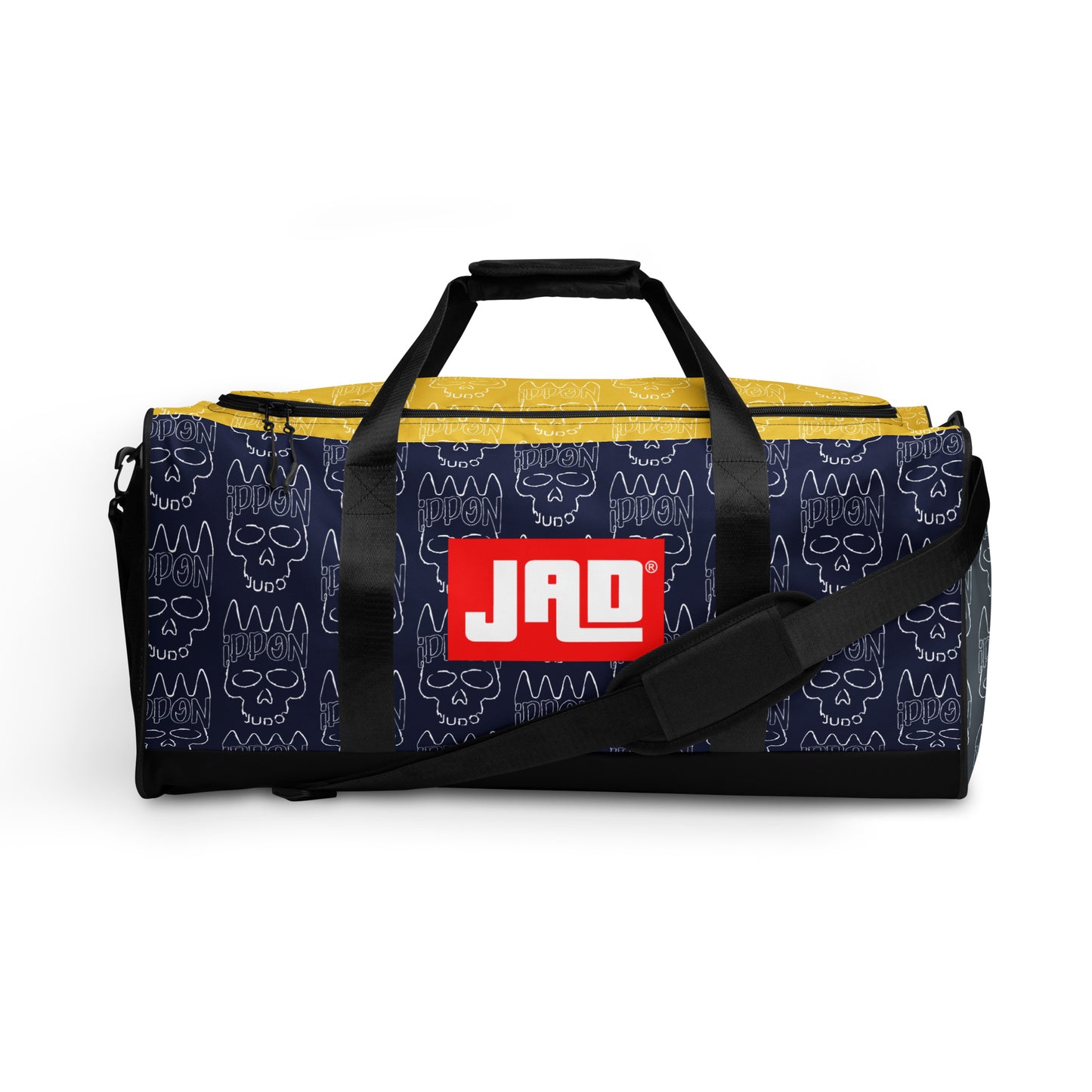 Duffle bag "Ippon Skull Blue Yellow"