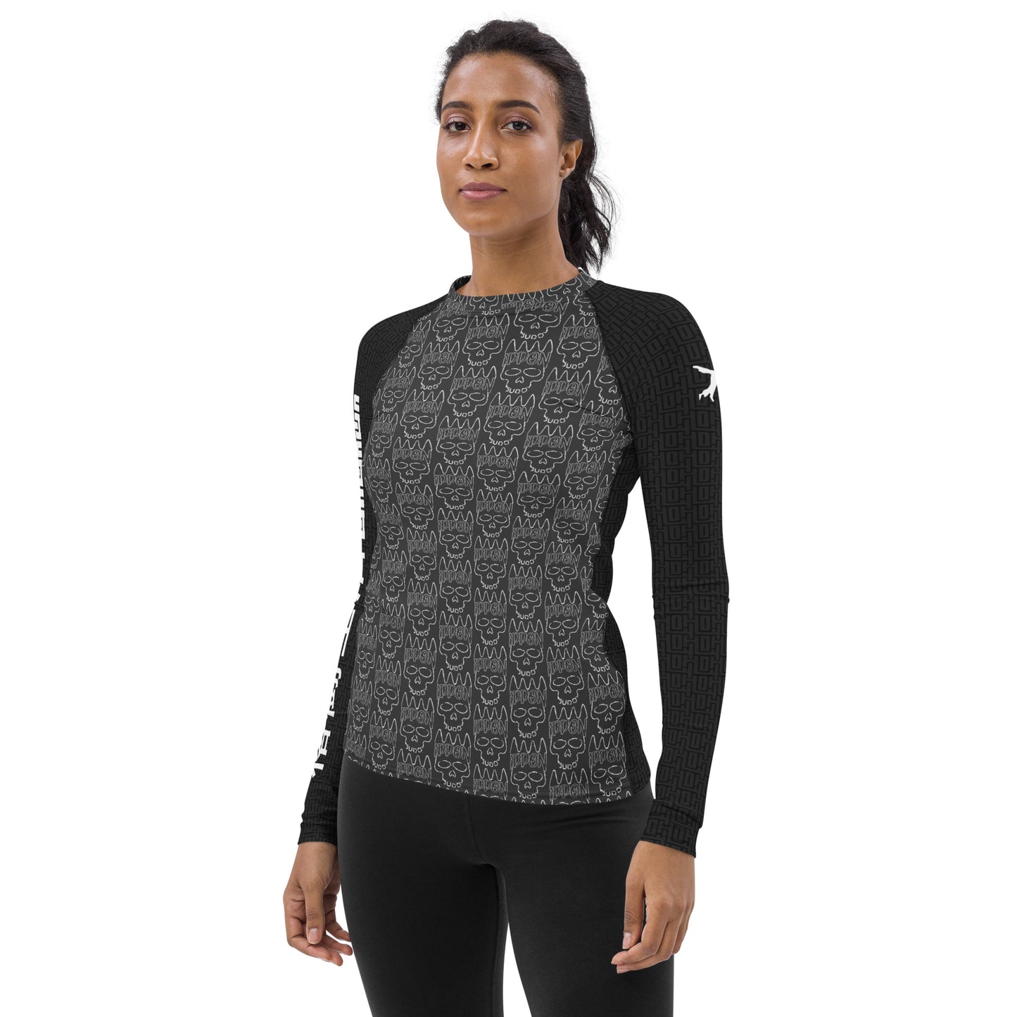 Ultimate Women's Rash Guard 'Ippon Skull Black' | JAD®