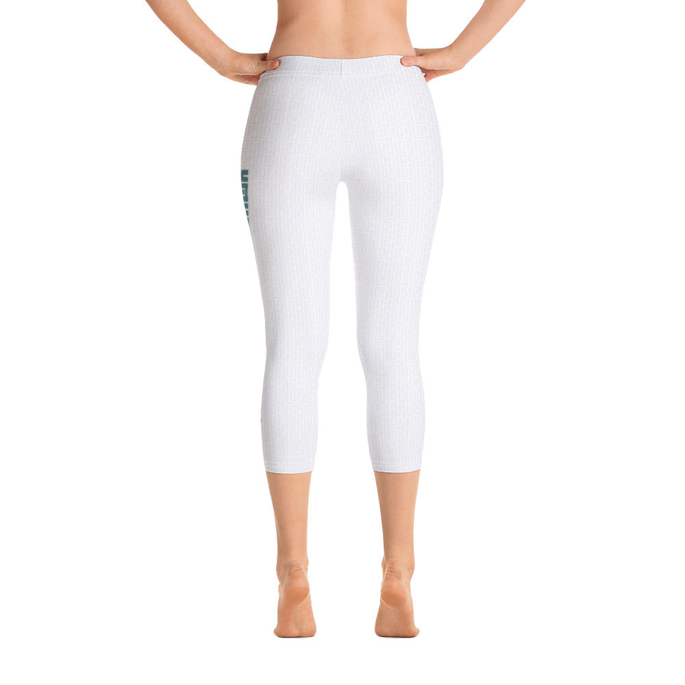 Capri Leggings "White JAD Fighting Lifestyle"