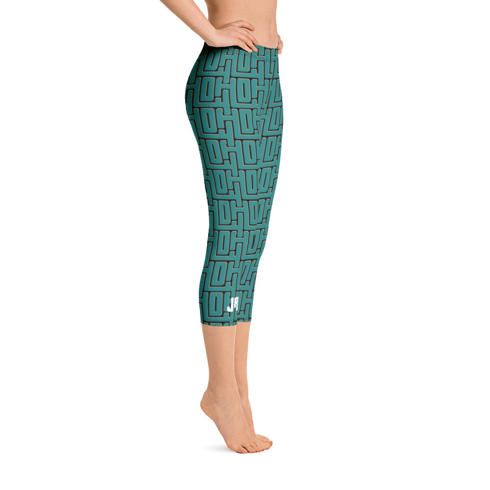 Capri Leggings "JAD Lifestyle Turquoise"