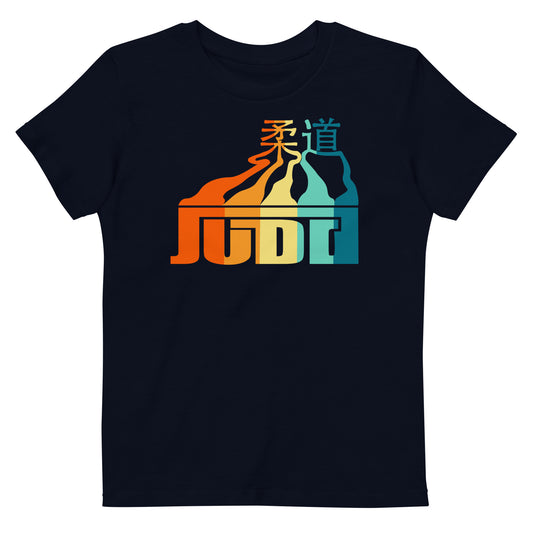 Kids T-Shirt 3-14 years "Judo Colorful Retro"