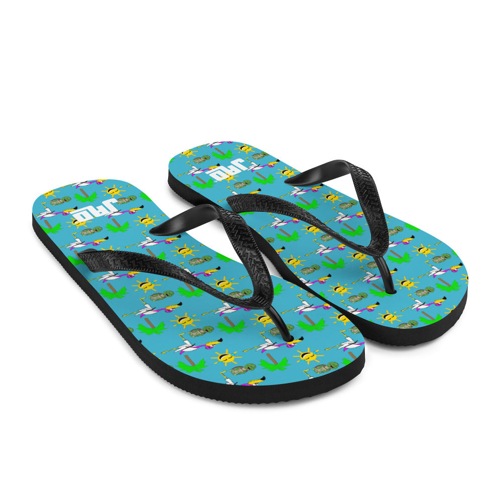 Flip-Flops "Funny Judo Flamingo"